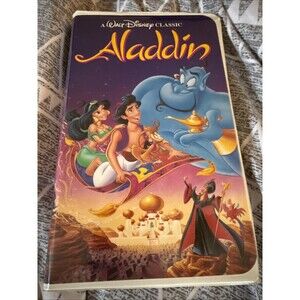 Aladdin Black Diamond VHS Walt Disney Classic Animated Movie